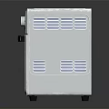 Silver Compact Countertop Oven With Stainless Steel Body Glass Door And Control Knobs Kitchen Appliance