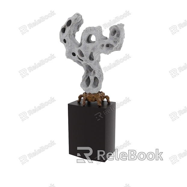 rockery ornaments carving model