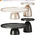 Modern Coffee Tables With Wooden And Marble Tops And Gold Black Base Designs