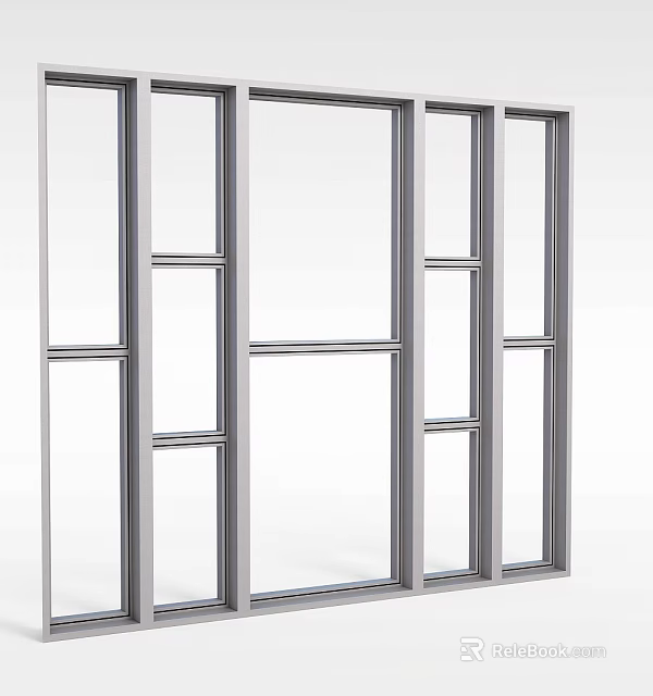Modern Metal Storage Lockers With Multiple Compartments And Sleek Steel Frames 3d model 
