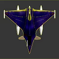 Colorful Fighter Jet Model With Blue Red Yellow Accents And Detailed Wing Design