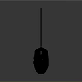 Sleek Wired Computer Mouse with Blue LED Light and Ergonomic Design for Office Gaming Use