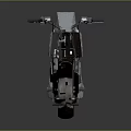 3D Rendered Modern Motorcycle With Gray Body Red Stripes And Metallic Finish
