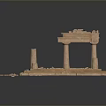Columns Stone Columns Stone Columns Old Columns Roman Columns Roman Columns Classical Columns Greek Columns 3d model