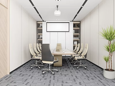 Simple Meeting Room 3d model