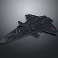 Space And Aerospace Black Stealth Fighter Model Showcasing Intricate Design Details And Display Features