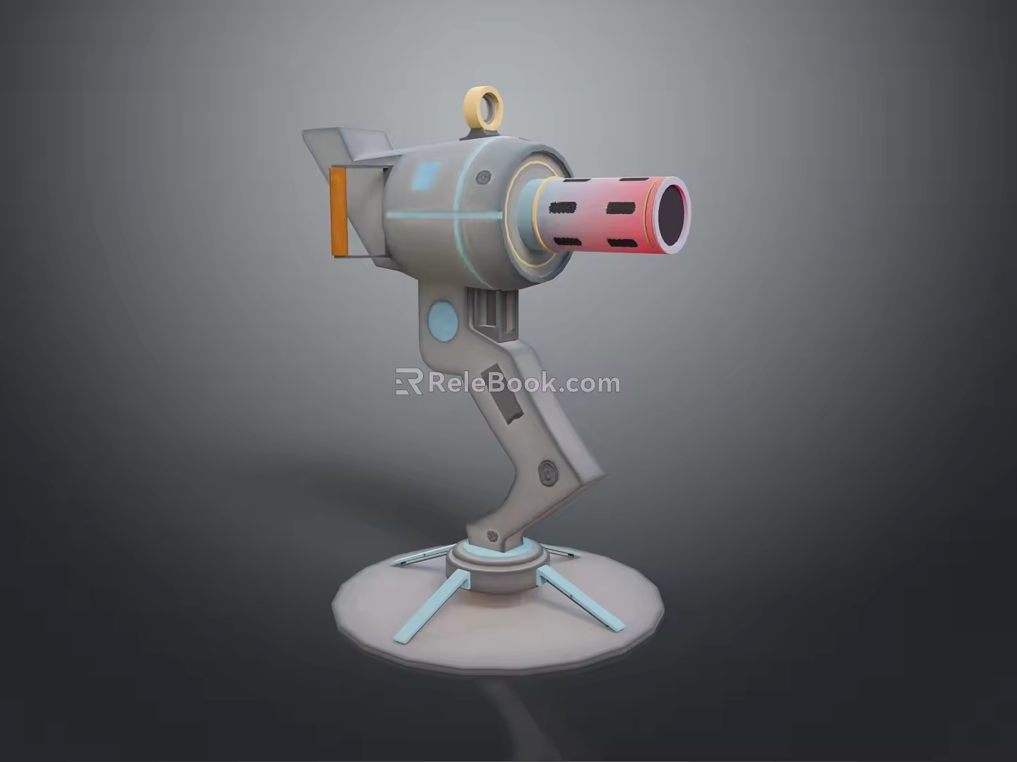 laser tower turret turntable sci-fi tower defense game tower defense sci-fi turret game turret game turret 3d model