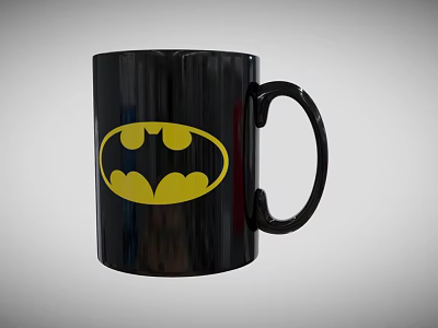 Batman drinking cup 3d model
