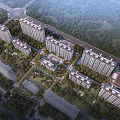 Modern Residential Buildings With Green Surroundings And Well Planned Community Layout