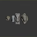 Decorative Animal Statues Display With Bear Elephant Lion And Stone Craft Details