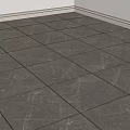 Modern Gray Marble Pattern Floor Tiles With Sleek Reflective Surface 3d model