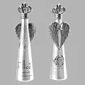 Elegant Premium Beverage Bottles with Silver Wings and Crown Design TALICO Brand