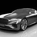 Silver Luxury Sports Coupe With Sleek Design Modern Front Grille And Alloy Wheels