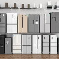 refrigerator range hood combination 3d model