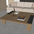 Coffee table square coffee table 3d model