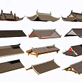 Ancient Chinese Architecture Roof Styles With Various Traditional Designs and Classic Shapes