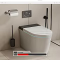Smart toilet 3d model