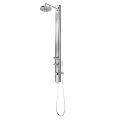 Modern Bathroom Shower Faucet With Stainless Steel Body And Handheld Sprayer