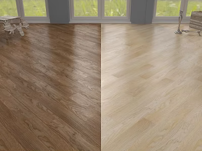 Wooden Flooring With Light And Dark Color Variations For Home Interior Design 3d model