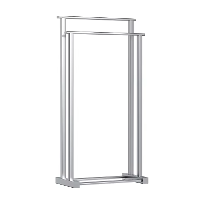Sturdy Metal Floor Standing Clothes Rack With Simple Modern Design 3d model