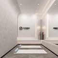 Modern Fitness Studio Interior With Yoga Mats Mirrored Walls And Bright Lighting