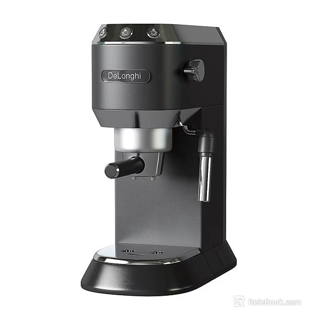 DeLonghi Espresso Coffee Machine With Modern Black Design 3d model 