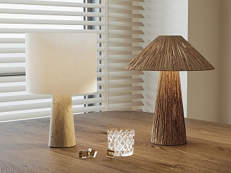 Quiet Table Lamp Cave Stone Table Lamp Living Room Table Lamp 3d model