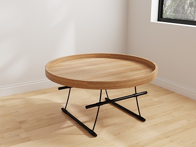 Table and tea table 3d model