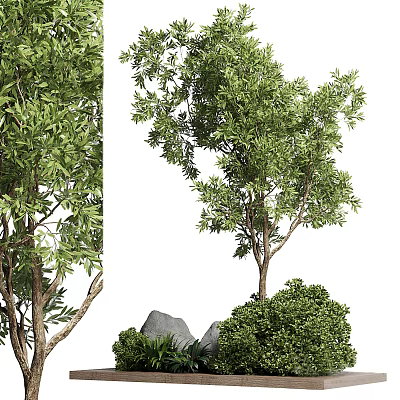 Modern Tree Green Plant Ornaments Green Plant Landscape Green Plant Potted Plant 3d model