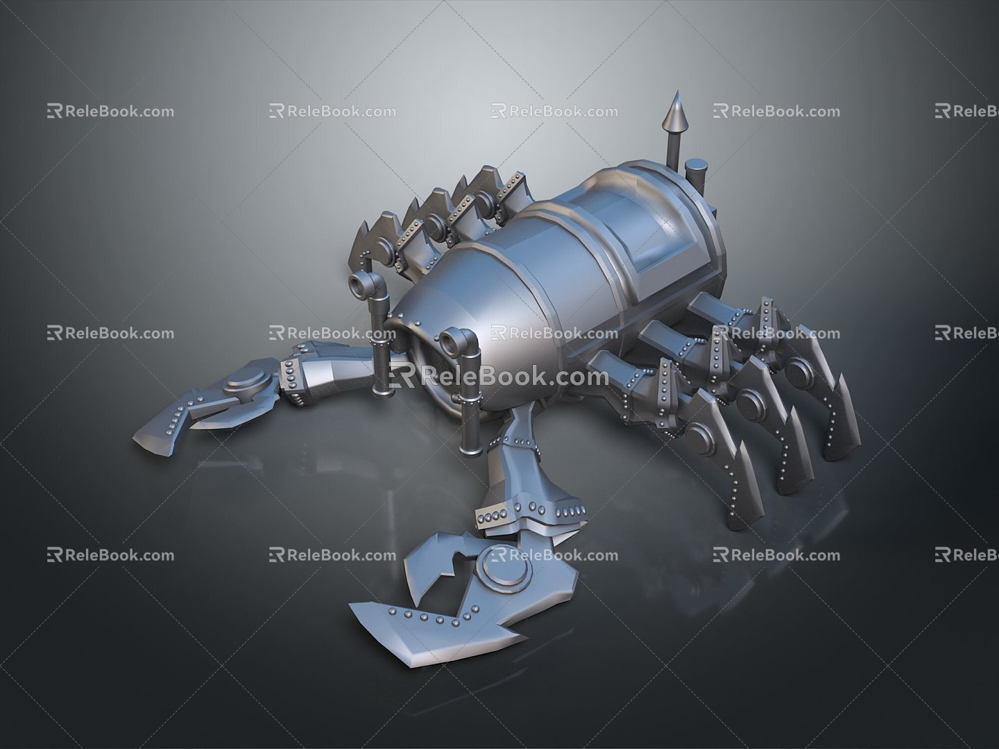 Robot Spider Robot Mecha Spider Science Fiction Spider Mechanical Spider Spider Battery Spider Tower Defense 3d model