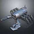 Robot Spider Robot Mecha Spider Science Fiction Spider Mechanical Spider Battery Spider Tower Defense 3d model