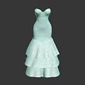 Fashionable Elegant White Strapless Dress With Layered Flared Skirt Design