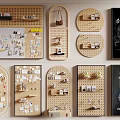 Pegboard Wall Panels In Diverse Styles For Decor And Storage 3d model
