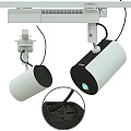 Projection Monitoring Device With Mounted Bracket White Black Design And USB Ports