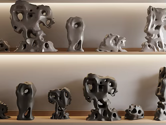 New Chinese rockery Taihu stone 3d model