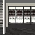 Modern Wine Cabinet With Glass Doors And Storage For Wine Bottles And Glasses