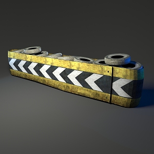 Modern Tire Box 3d model