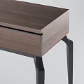 Modern Wooden Console Cabinet With Sleek Design And Metal Legs For Entryway Decor