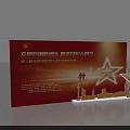 Multiple Red And White Small Boxes In Various Styles Neatly Arranged On Gray Background