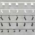 Modern Adjustable Downlights And Spotlights Track Mounted White Black Indoor Lighting
