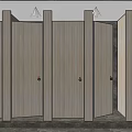 Modern Toilet Partition Toilet Partition 3d model