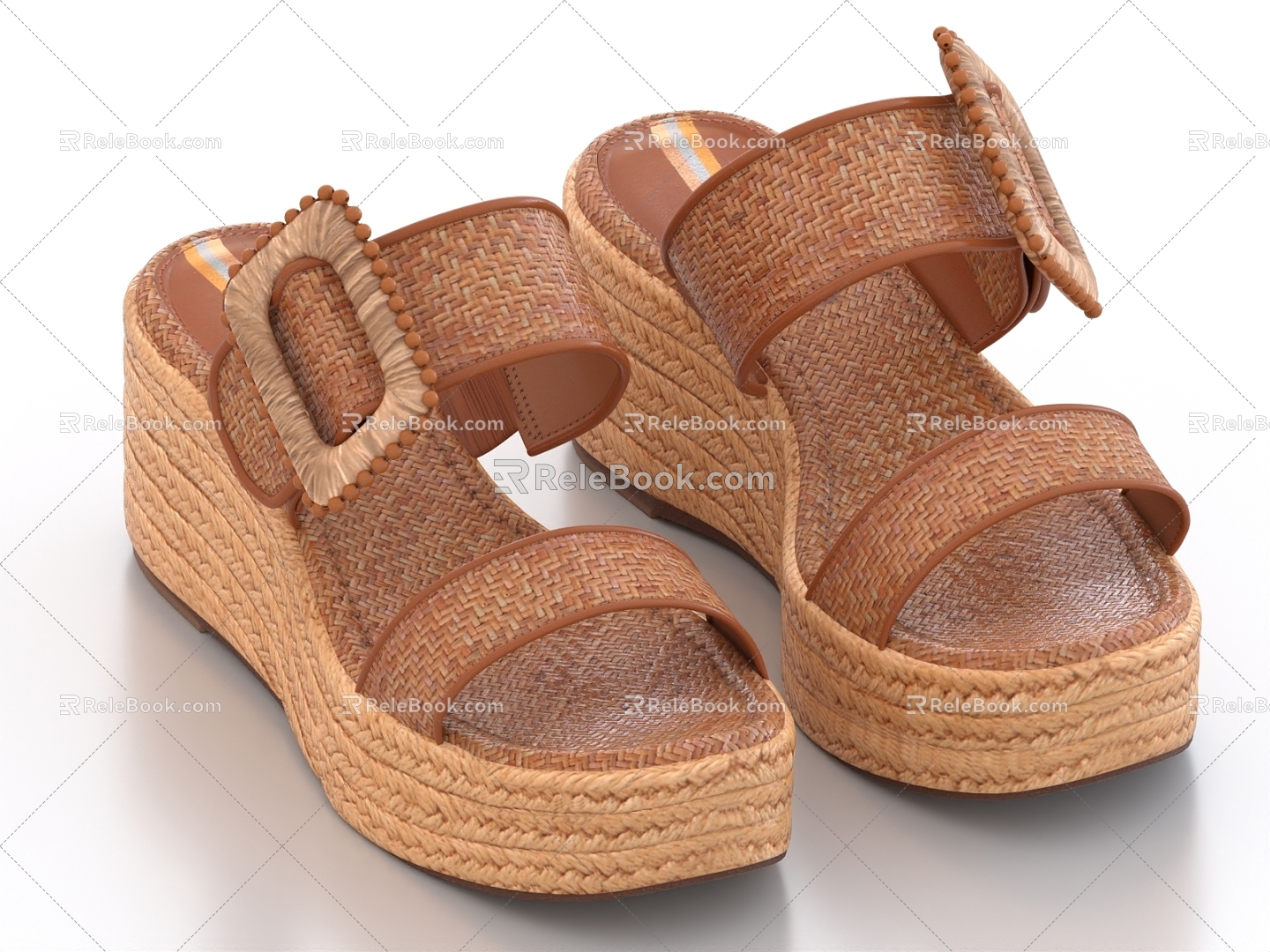 Shoes Sandals Heeled Sandals 3d model