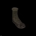 Military Style High Top Green Lace Up Boots With Durable Outdoor Tactical Design