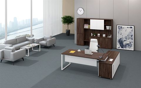 modern office supervisor office 3d model