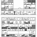 Modern bookcase bookcase book accessories 3d model