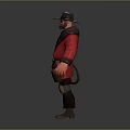 Classic Western Style Daily Life Supplies Featuring Cowboy Hat Coat Belt Boots And Pouch
