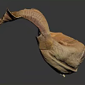 Orange Fish Floating In Mid Air Against Gray Background With Unique Textured Appearance