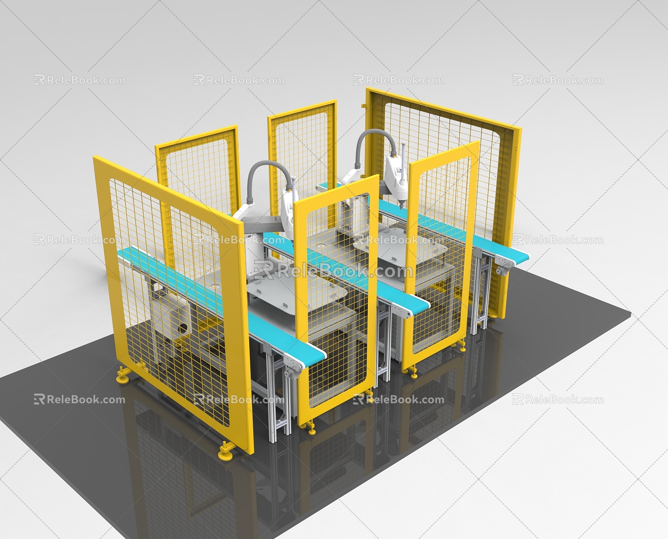 Automatic inspection module inspection line equipment module 1121 3d model