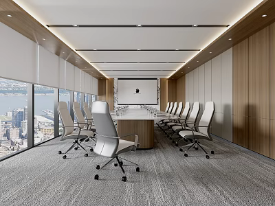 Meeting Room Office Meeting Room Conference Hall Conference Table Conference Desk Conference Table and Chair 3d model