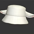 Trendy White Wide Brim Hat With Soft Pink Lining And Fashionable Design